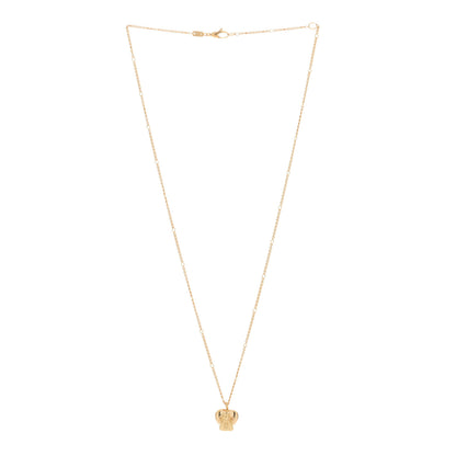 Gucci 18K Yellow Gold Le Marche Des Merveilles Bee Heart Pendant Necklace 1 of 4