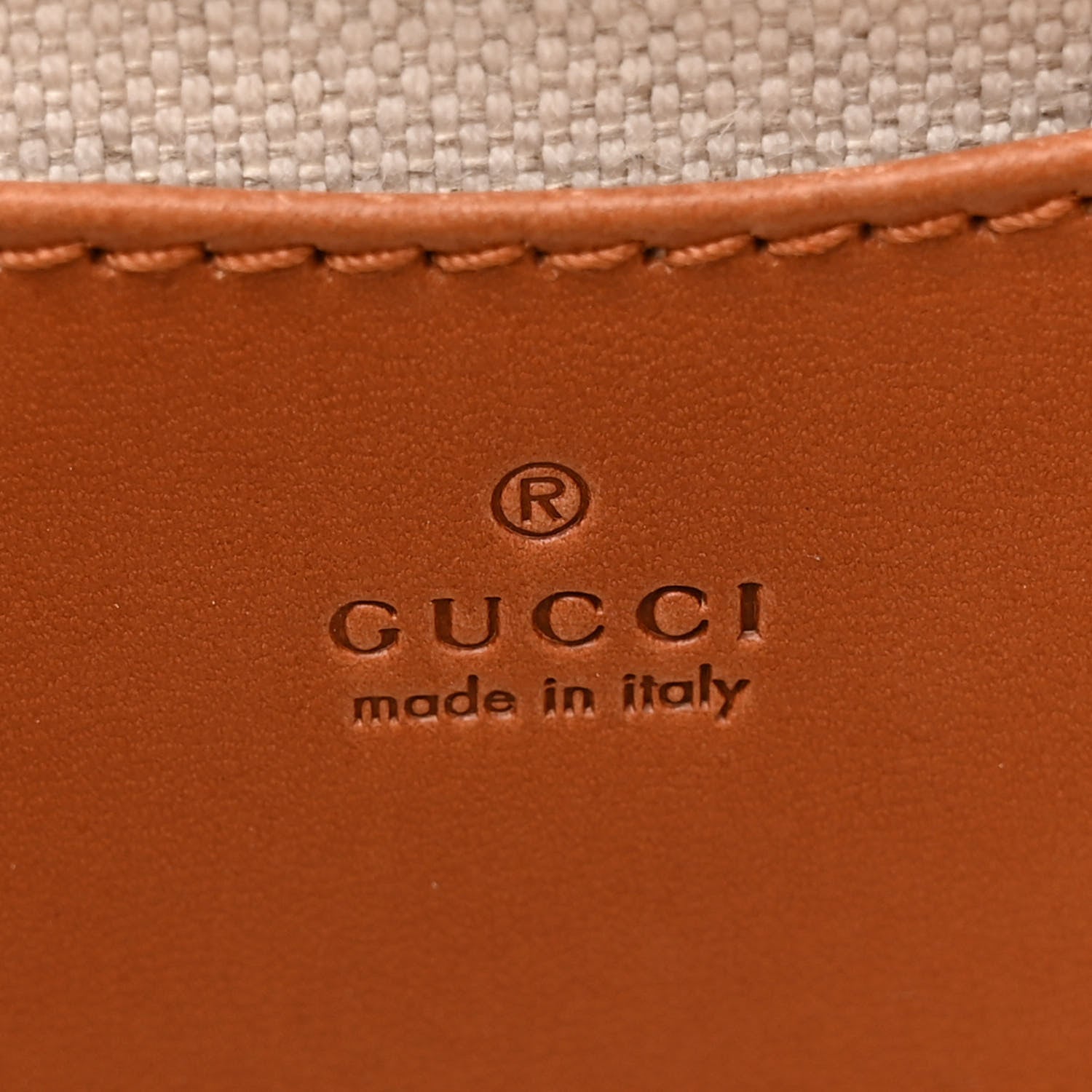 Gucci GG Supreme Monogram Web Bamboo Mini 1947 Belt Bag 95 38 Beige 6 of 10