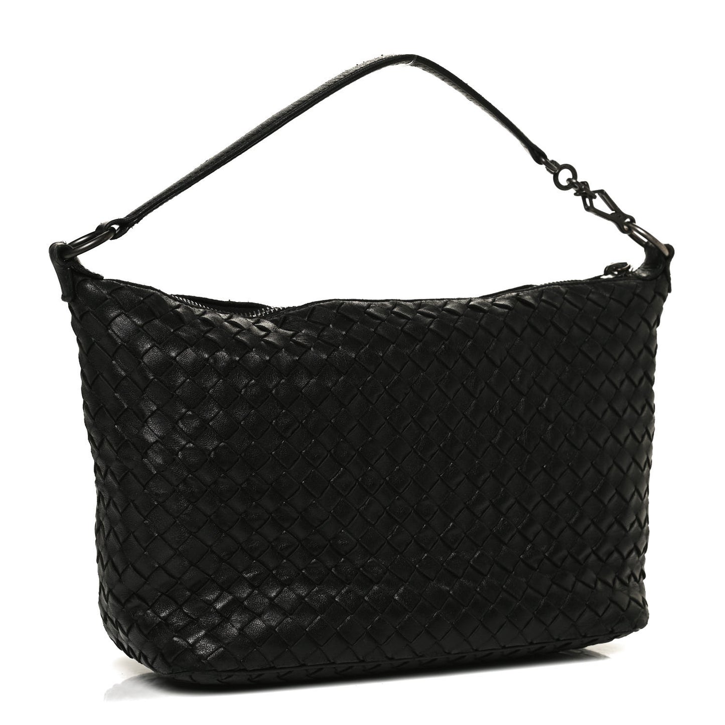 Nappa Intrecciato Small Shoulder Bag Black