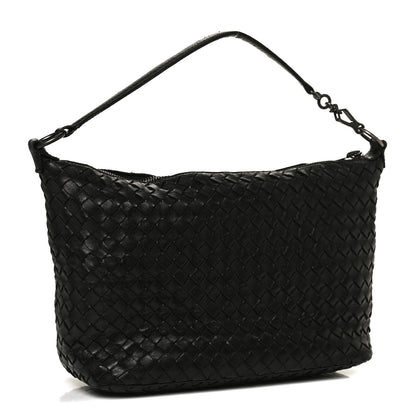 Bottega Veneta Nappa Intrecciato Small Shoulder Bag Black 3 of 12
