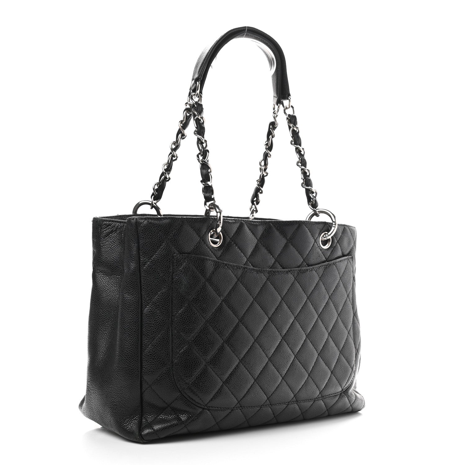 Chanel Caviar Quilted Grand Shopping Tote GST Black 3 of 21