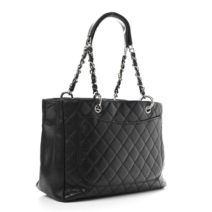 Chanel Caviar Quilted Grand Shopping Tote GST Black 3 of 21