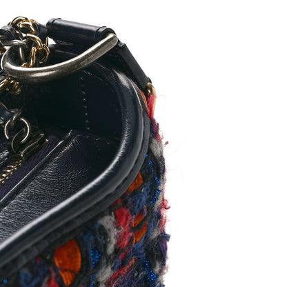 Chanel Tweed Calfskin Small Gabrielle Hobo Navy 11 of 11