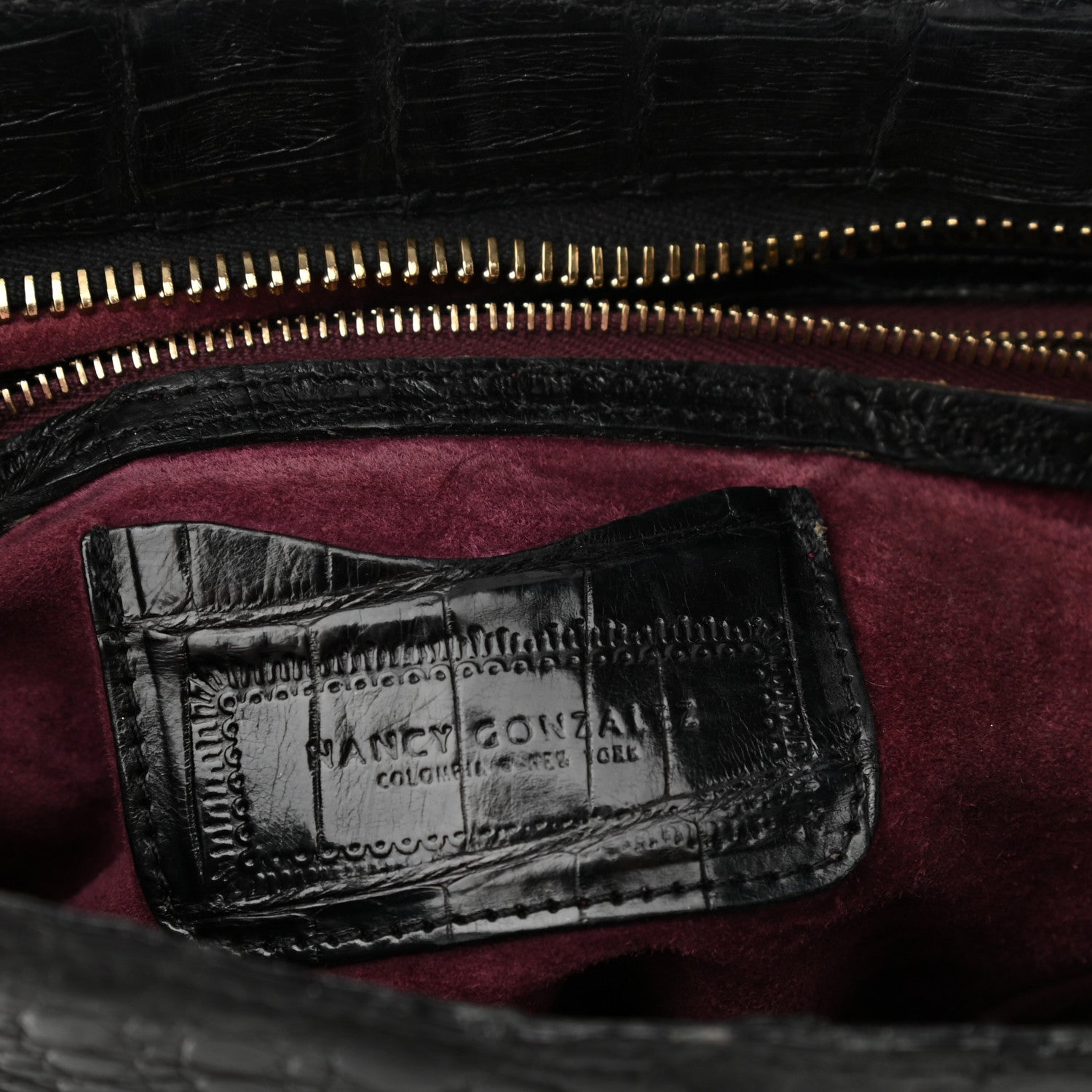 Nancy Gonzalez Crocodile Crossbody Bag Black 7 of 14
