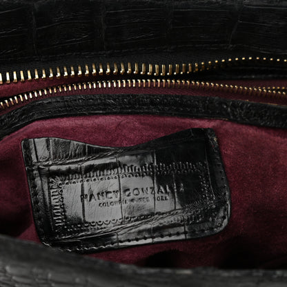 Nancy Gonzalez Crocodile Crossbody Bag Black 7 of 14