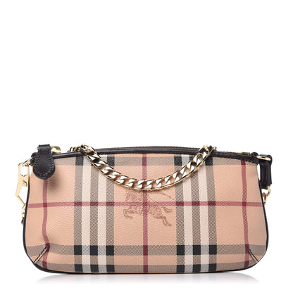 Burberry Haymarket Check Clara Pochette Chocolate 1 of 10