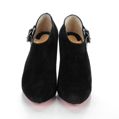 Christian Louboutin Suede Seferme 100 Ankle Boots 36 Black 2 of 7
