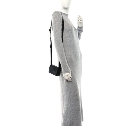 Bottega Veneta Lambskin Maxi Intrecciato Extra Mini Cassette Crossbody Bag Black 2 of 9