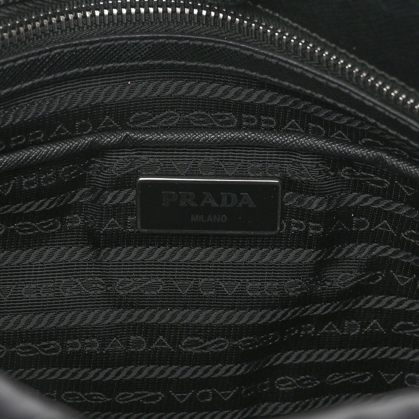 Nylon Tessuto Impuntu Quilted Tote Black