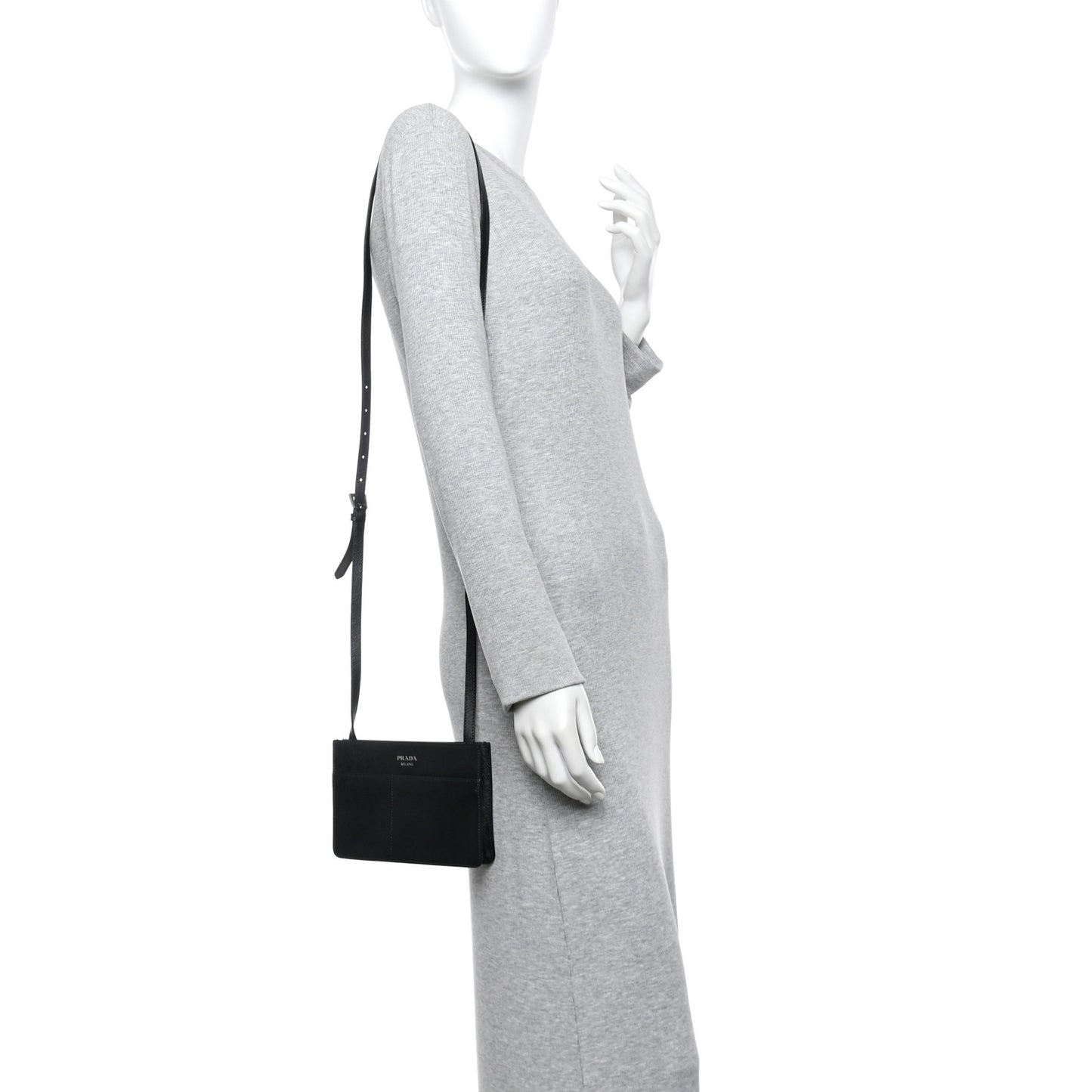 Saffiano Crossbody Bag Black