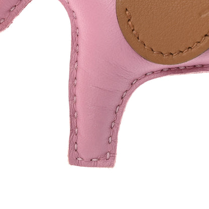 Hermes Milo Lambskin Grigri Rodeo Pegase Horse Bag Charm PM Mauve Sylvestre Craie Chai 5 of 7
