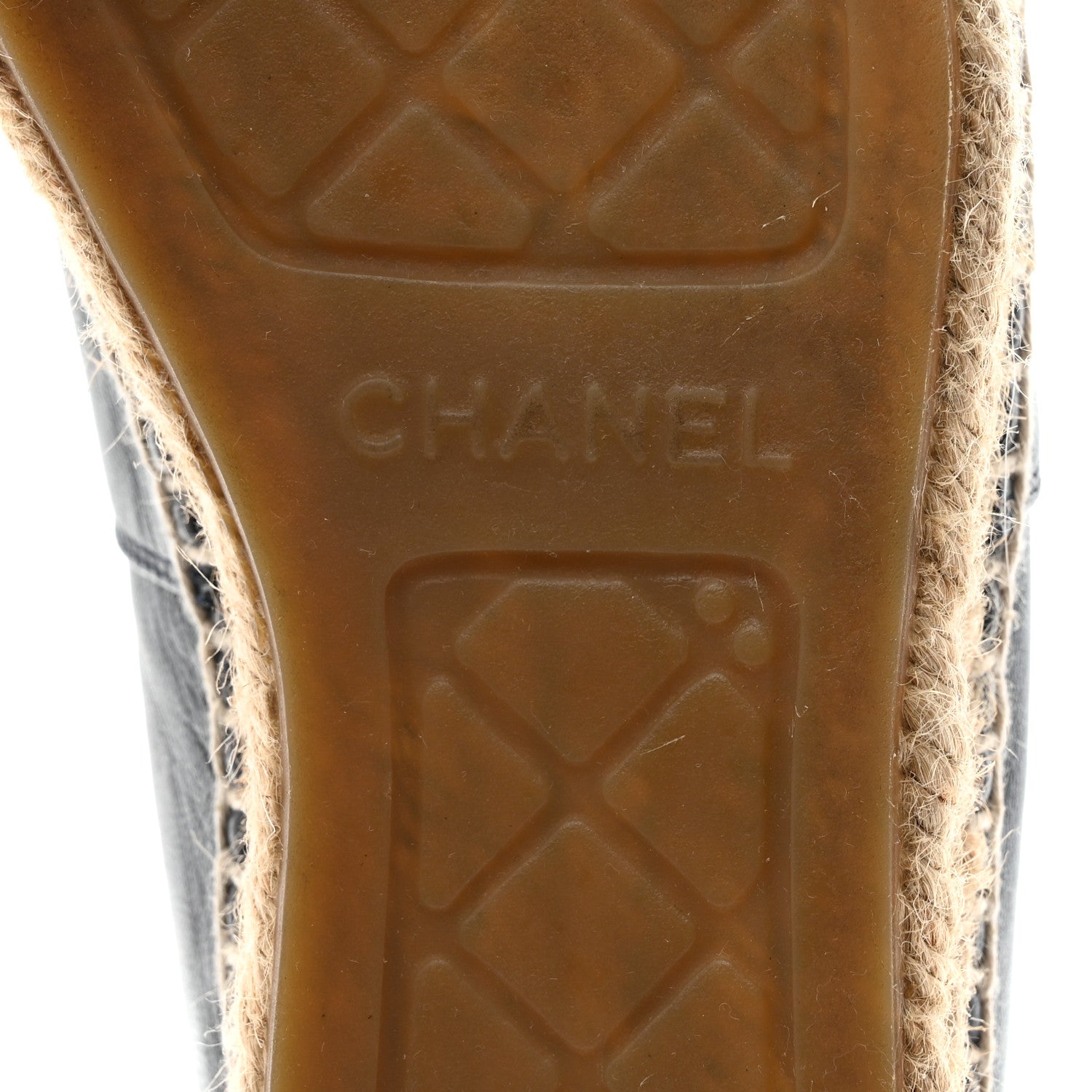 Chanel Lambskin CC Espadrilles 35 Navy Blue Dark Grey 8 of 8