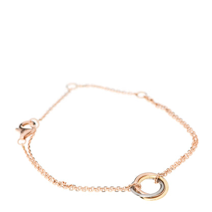 Cartier 18K Pink Yellow White Gold Trinity Bracelet 1 of 6