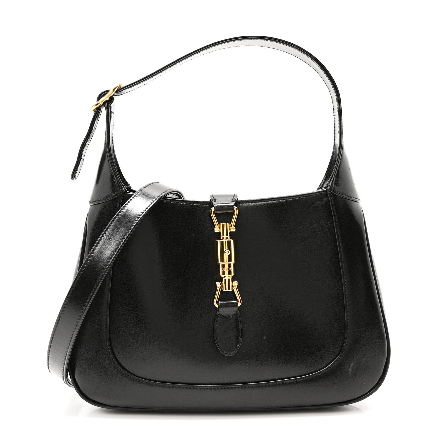 Gucci Boarded Dyana Lux Calfskin Small Jackie 1961 Hobo Black 1 of 10