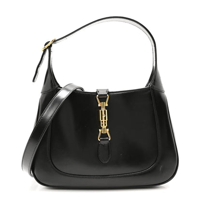 Gucci Boarded Dyana Lux Calfskin Small Jackie 1961 Hobo Black 1 of 10
