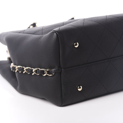 Chanel Bullskin Stitched Medium Shopping Bag Black 10 of 11