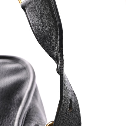 Prada Vitello Daino Zippered Messenger Hobo Black 17 of 17