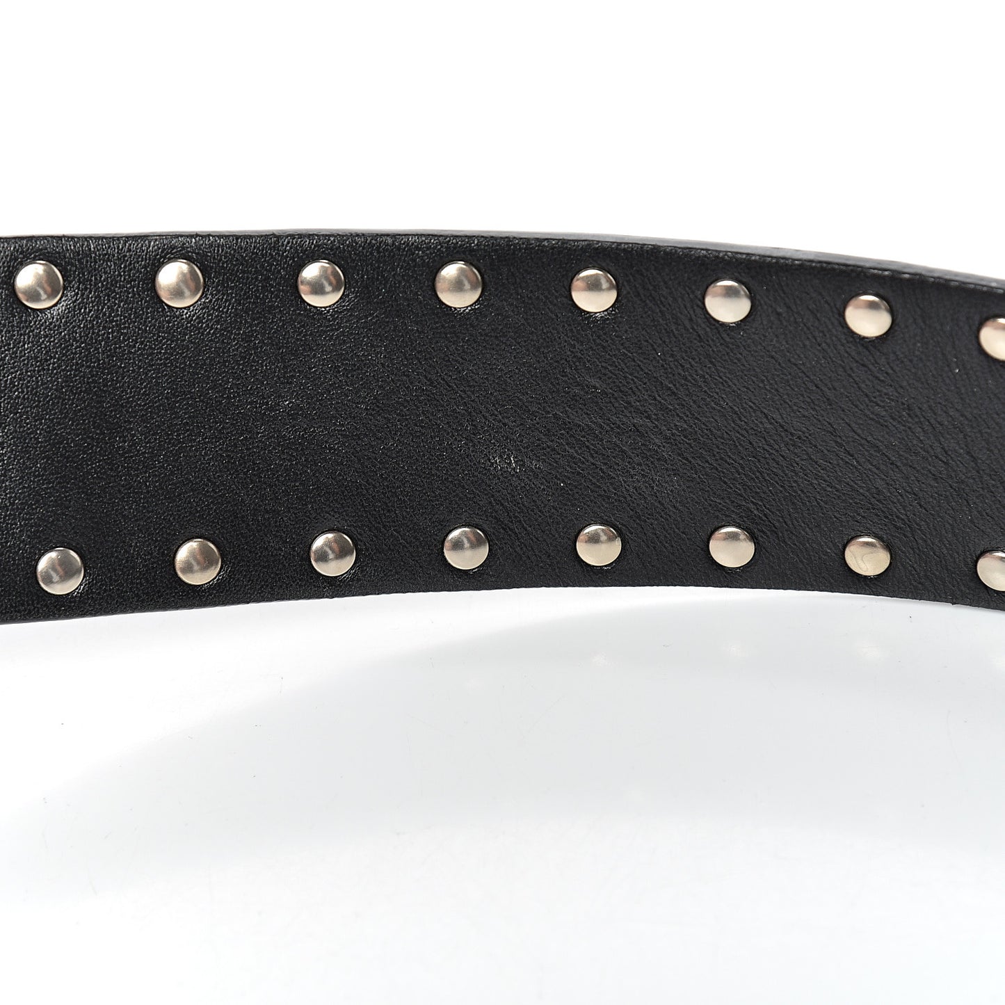 Lambskin Rockstud Spike Shoulder Strap Black