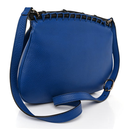 Gucci Calfskin Medium Nouveau Fringe Shoulder Bag Blue 3 of 10