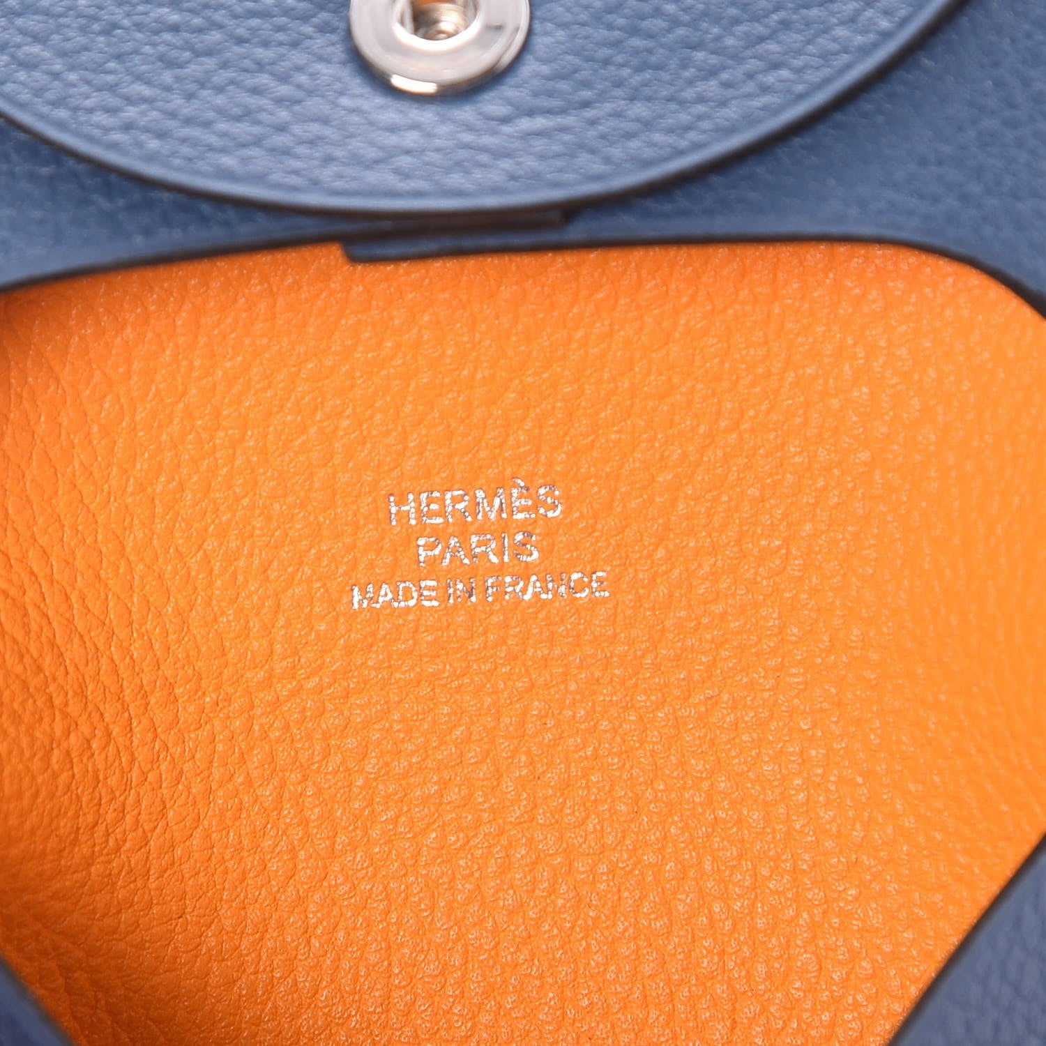 Hermes Chevre Mysore Bastia Coin Purse Bleu Agate 5 of 8