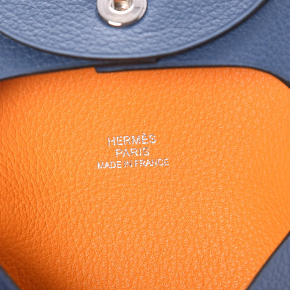 Hermes Chevre Mysore Bastia Coin Purse Bleu Agate 5 of 8