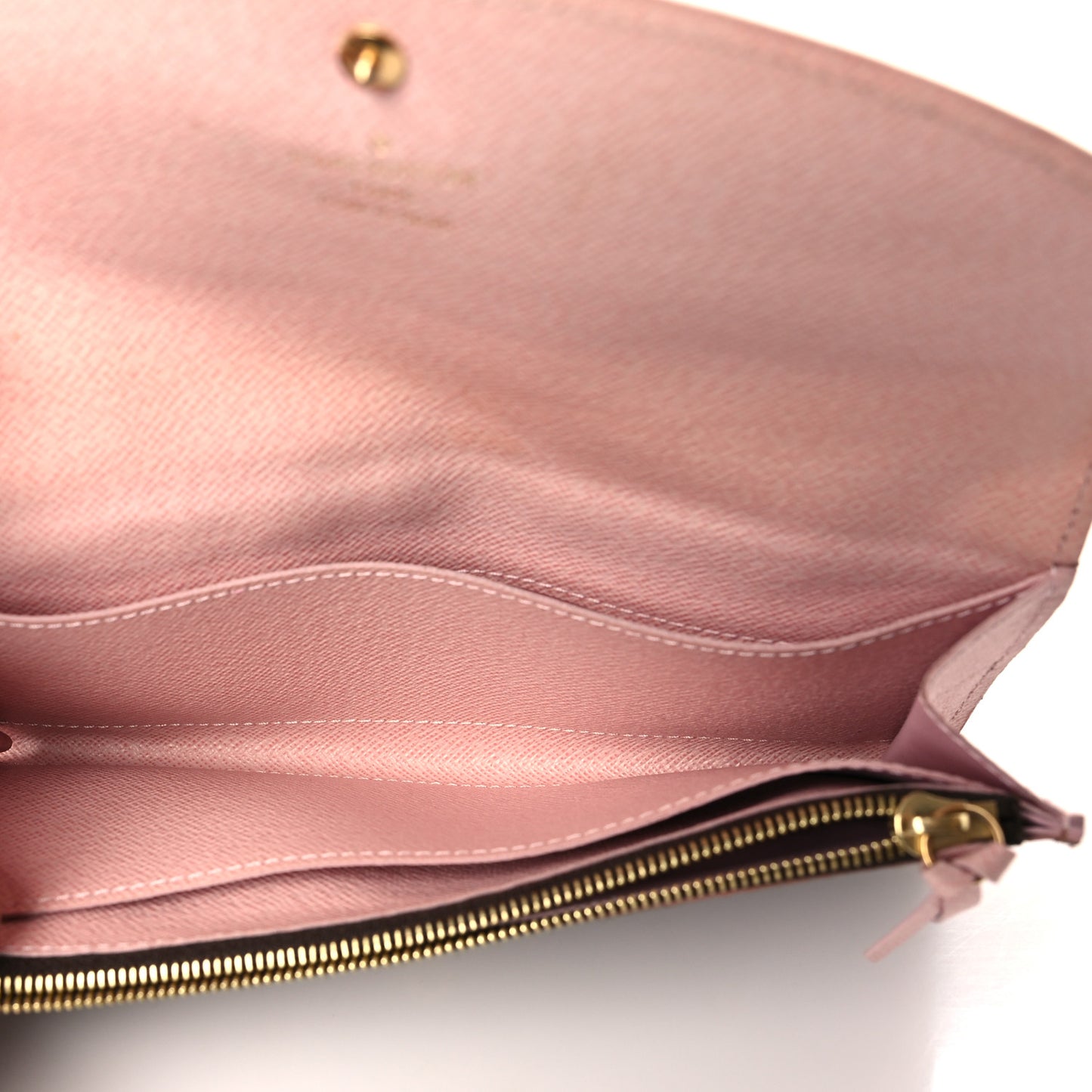 Damier Ebene Caissa Wallet Rose Ballerine