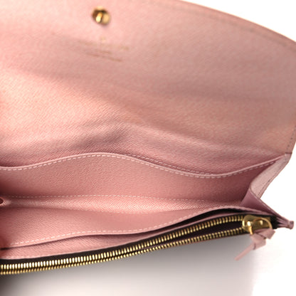 Louis Vuitton Damier Ebene Caissa Wallet Rose Ballerine 5 of 7