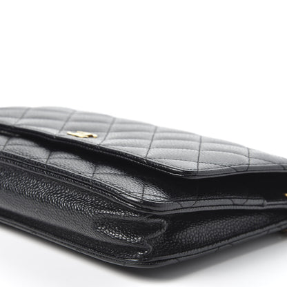 Chanel Caviar Quilted Wallet On Chain WOC Black 6 of 9