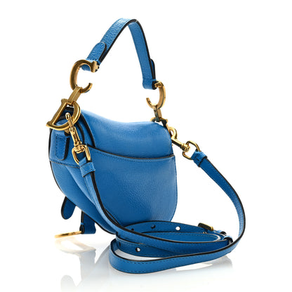 Christian Dior Micro Saddle Bag With Strap Blue 2 of 9