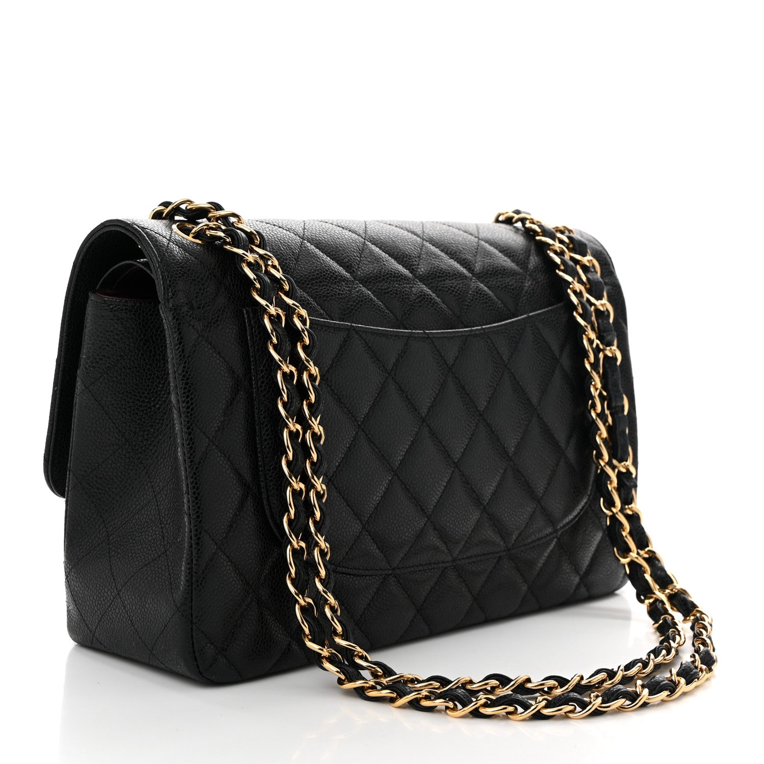 Chanel Caviar Quilted Jumbo Double Flap Black 3 of 10