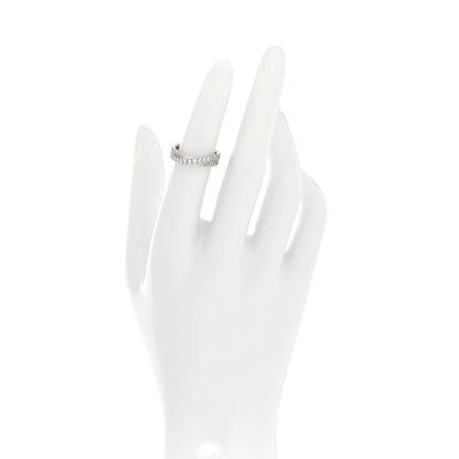 David Yurman Platinum Diamond Crossover Wedding Band Ring 49 4.75 2 of 4