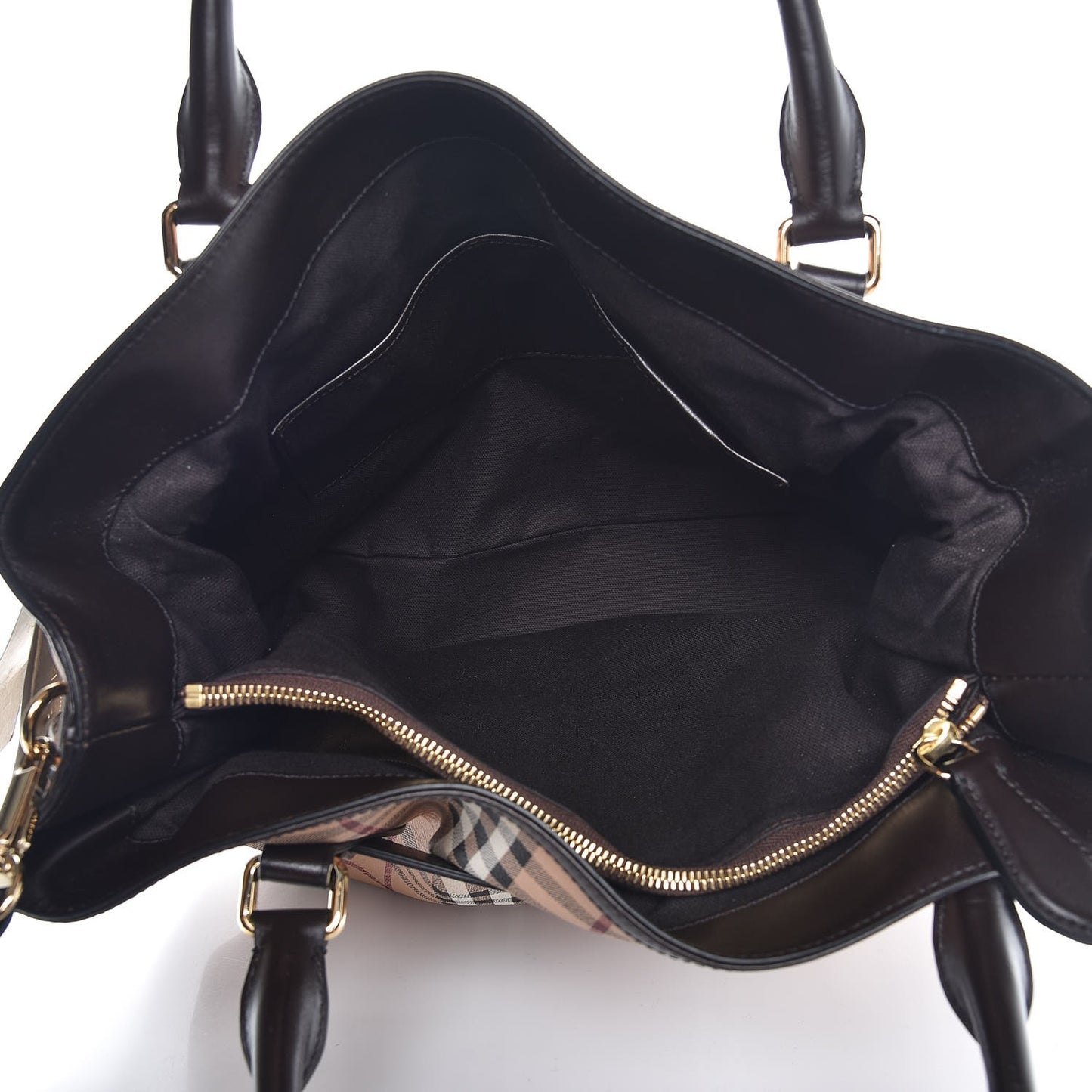 Haymarket Check Medium Golderton Tote Chocolate
