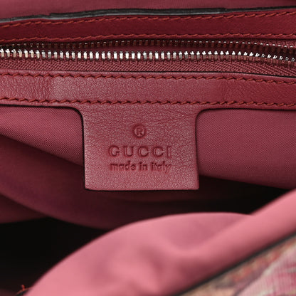 Gucci GG Supreme Monogram Blooms Small Single Buckle Backpack Beige Multicolor Dry Rose 6 of 10
