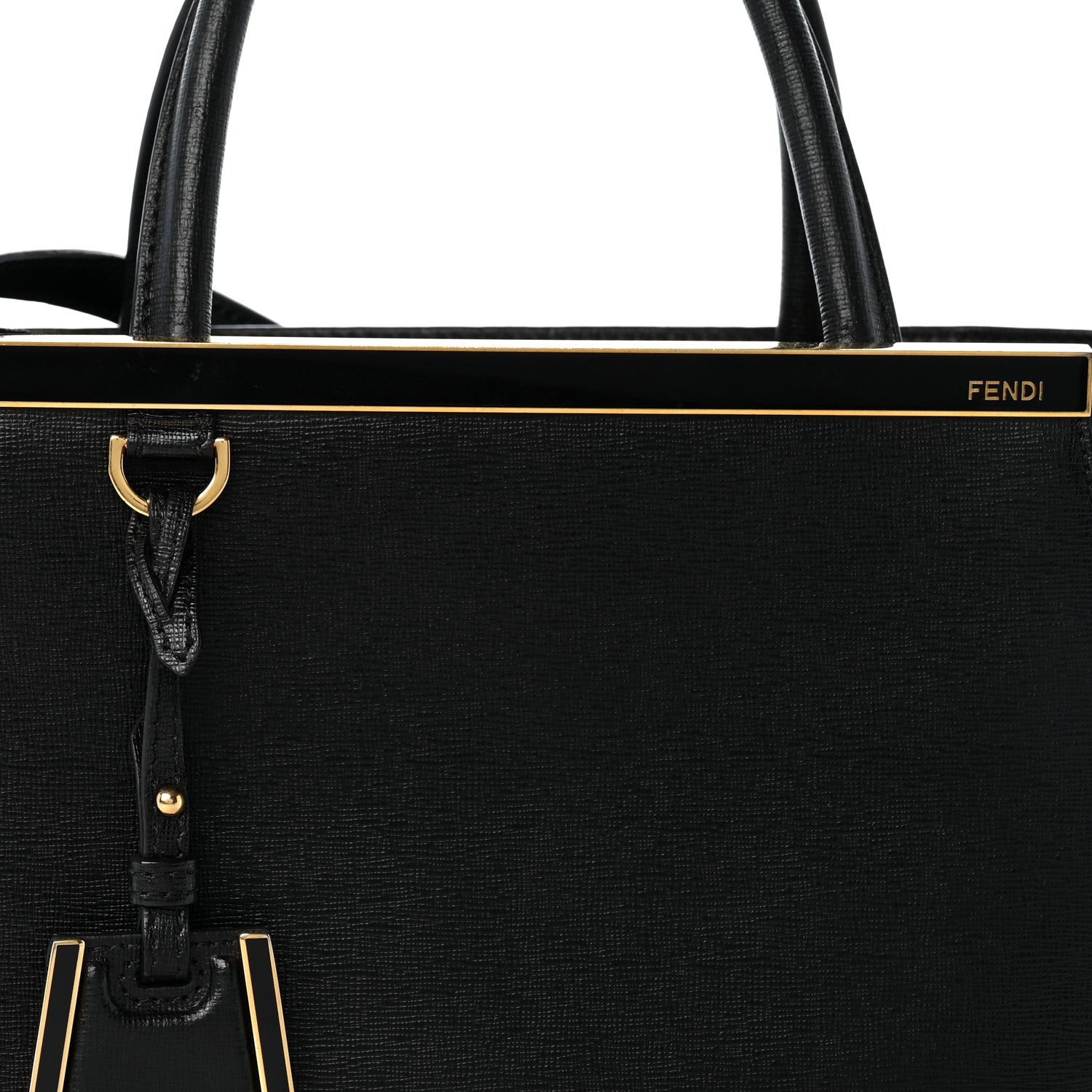 Fendi Vitello Elite Petite 2Jours Tote Black 8 of 13