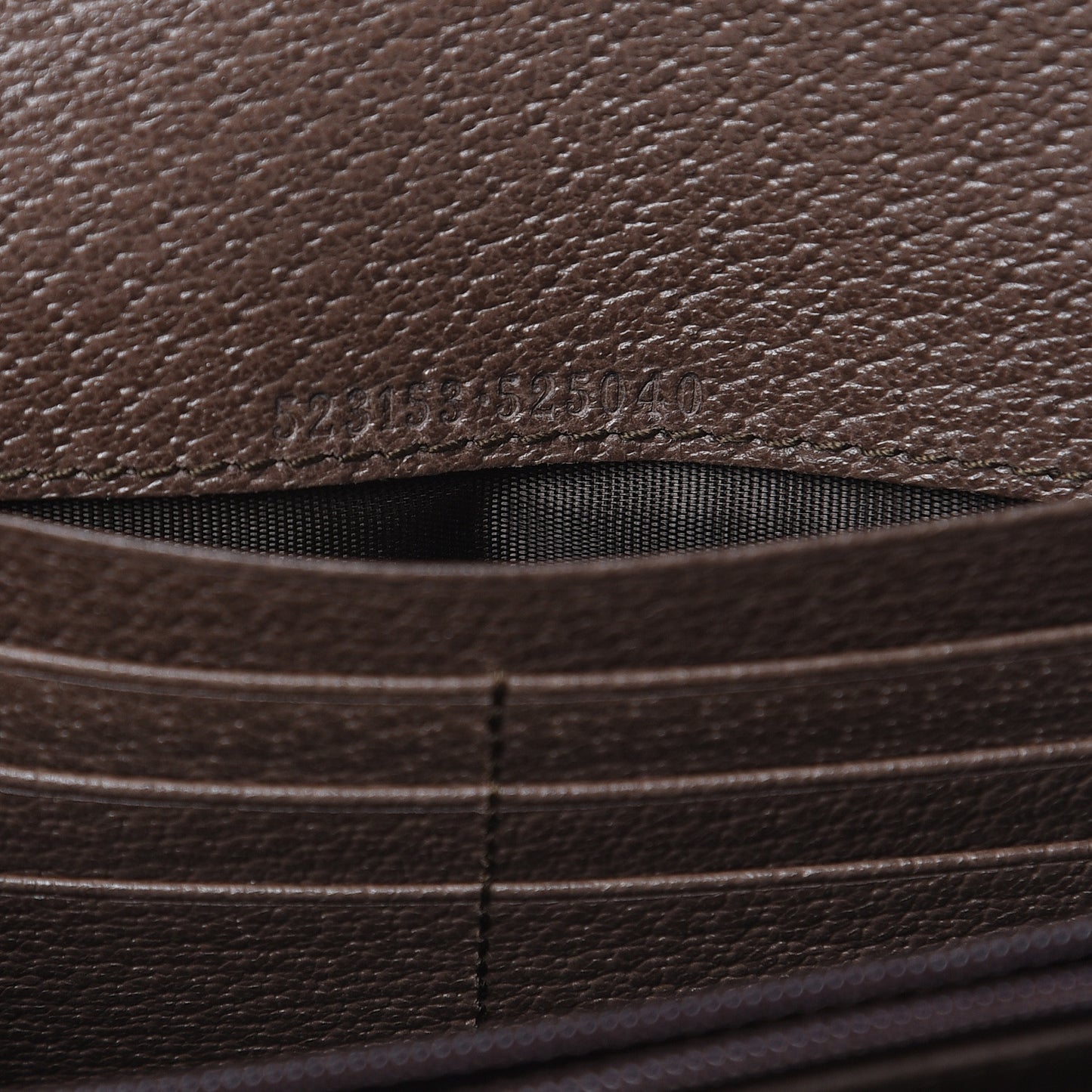 GG Supreme Monogram Web Ophidia Continental Wallet Brown