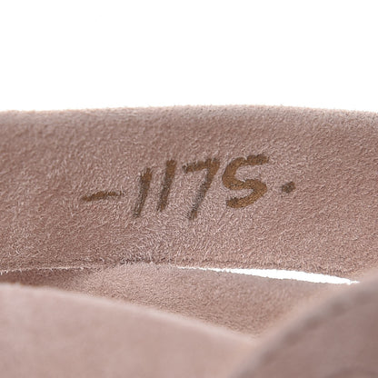 Valentino Garavani Suede Caged Ankle Strap Sandals 38 Camel Rose 8 of 9