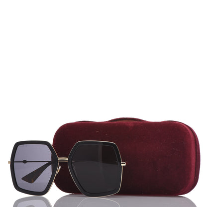 Gucci Acetate Oversize Square Frame GG0106S Sunglasses Black 7 of 7