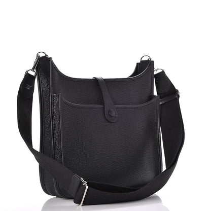 Hermes Taurillon Clemence Evelyne III PM Black 3 of 8