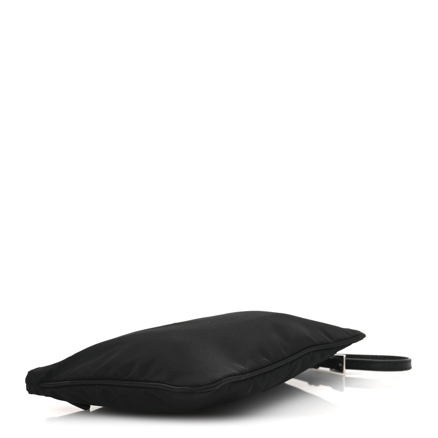 Tessuto Nylon Saffiano Wristlet Black