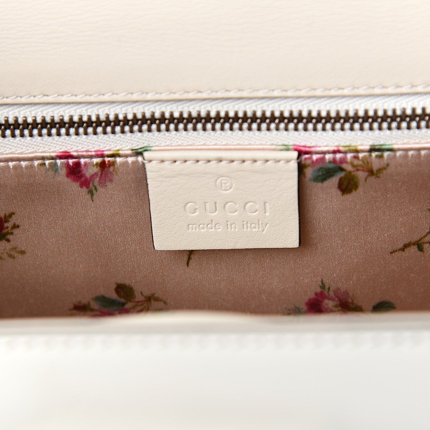 Gucci Calfskin Plexiglass Medium Classic 2 Top Handle Bag White 5 of 10