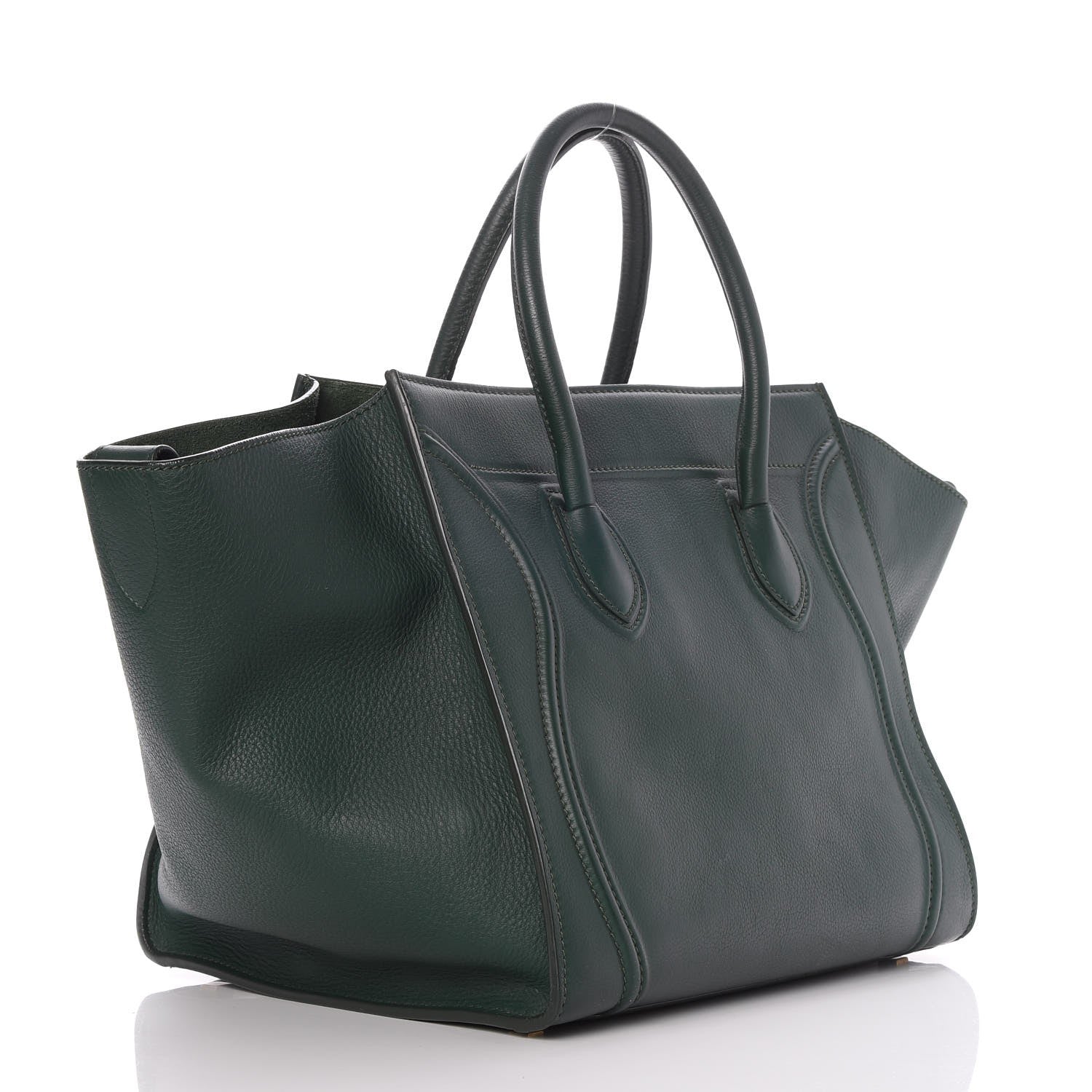Celine Supple Calfskin Medium Phantom Luggage Forest 3 of 8