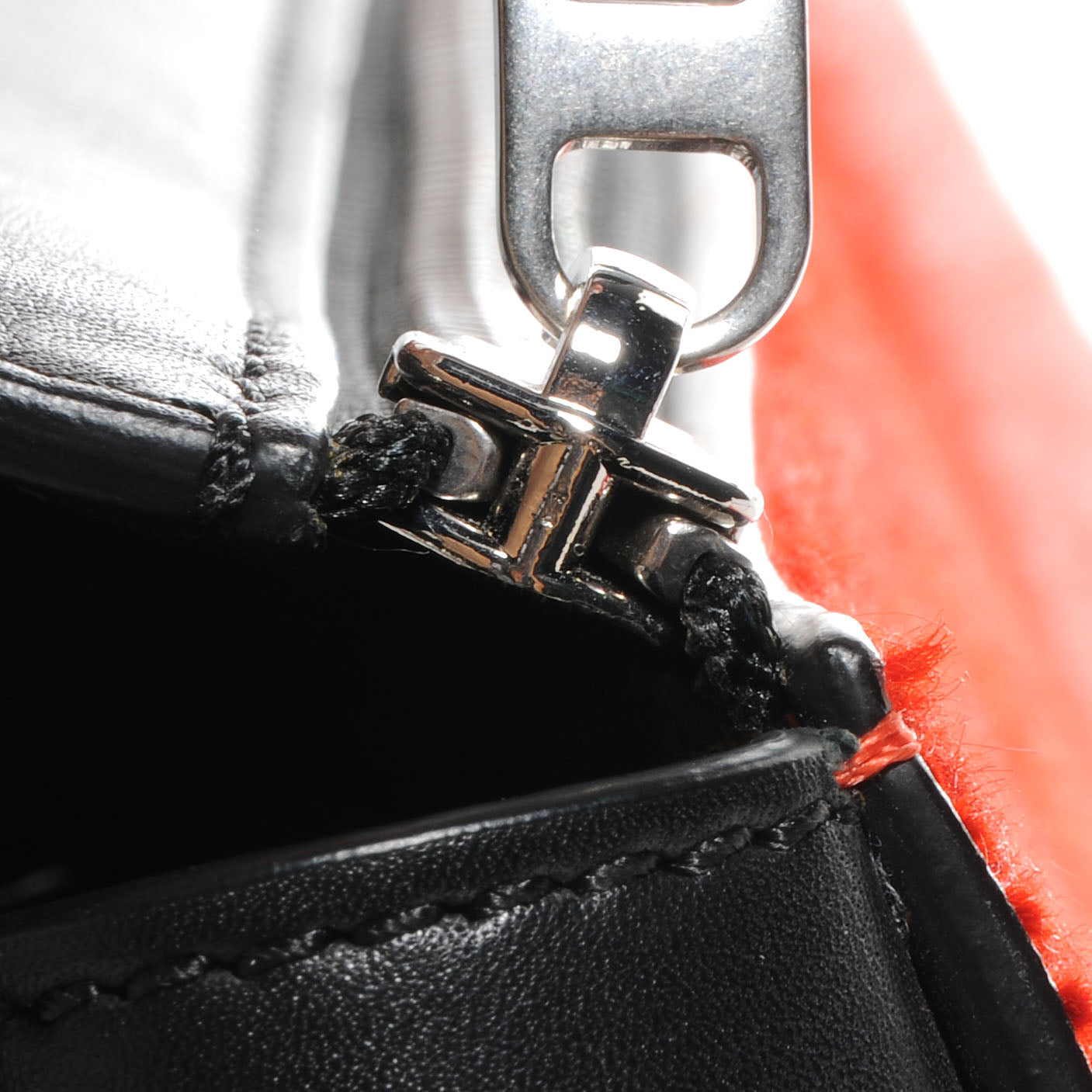 Celine Pony Hair Medium Edge Shoulder Bag Vermillion 9 of 9