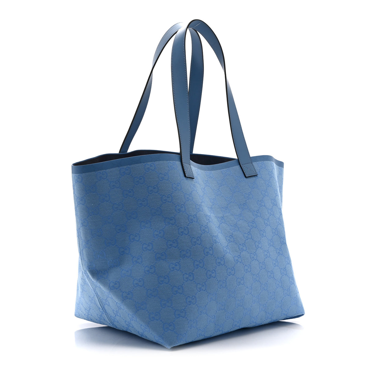 Gucci GG Monogram Medium Totissima Shopping Tote Light Blue 4 of 11