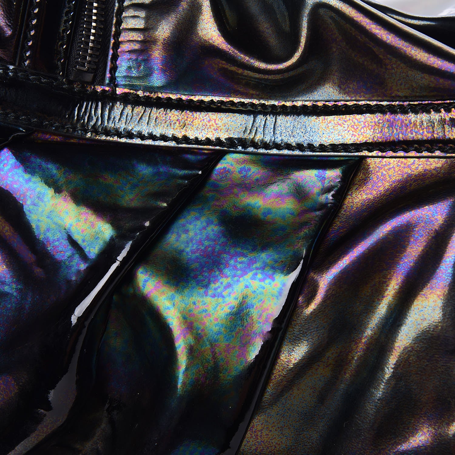 Gucci Iridescent Patent Medium Icon Bit Shoulder Bag Black 11 of 12