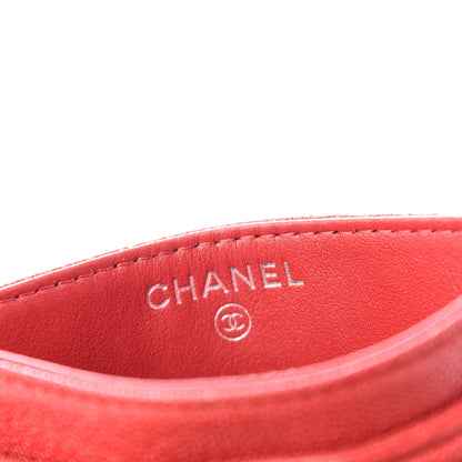 Chanel Caviar Quilted Boy Card Holder Red 6 of 9