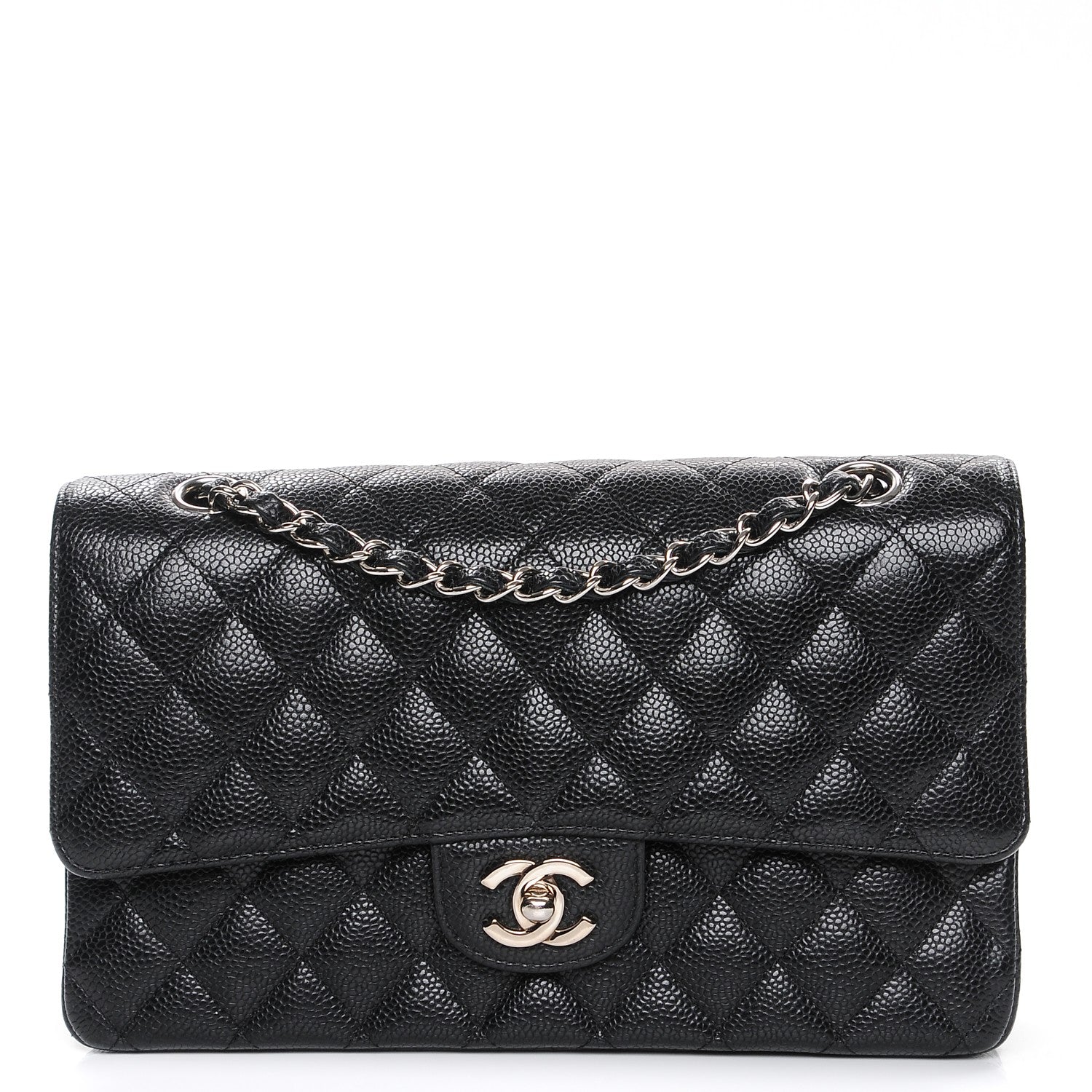 Chanel Caviar Quilted Medium Double Flap Black 1 of 8