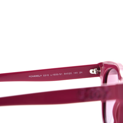 Chanel Pantos CC Signature 5315 Sunglasses Fuchsia 6 of 8