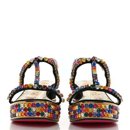 Gucci Kid Scamosciato Crystal Mira Platform Sandals 37 Multicolor 2 of 9
