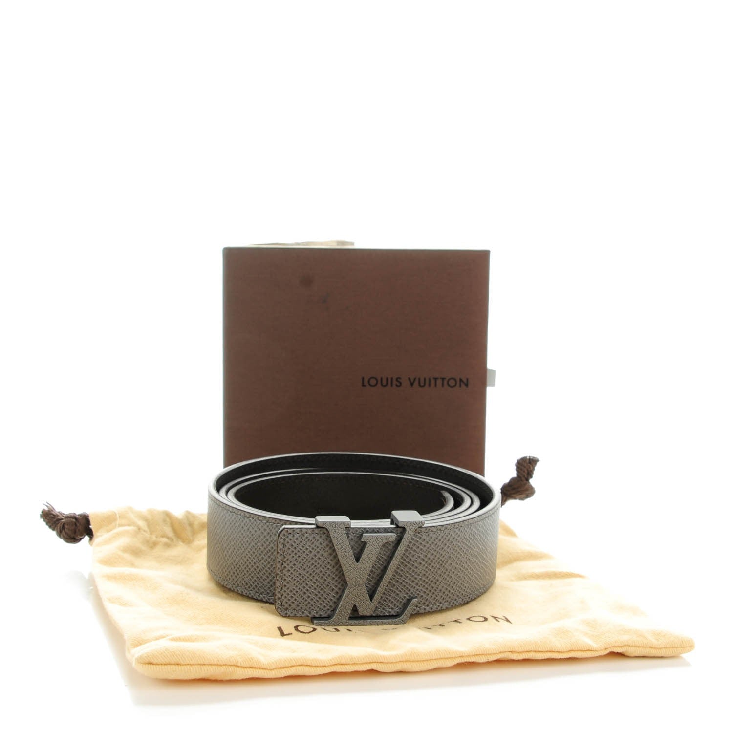 Louis Vuitton Taiga 35mm LV Initiales Belt 95 38 Glacier 8 of 8