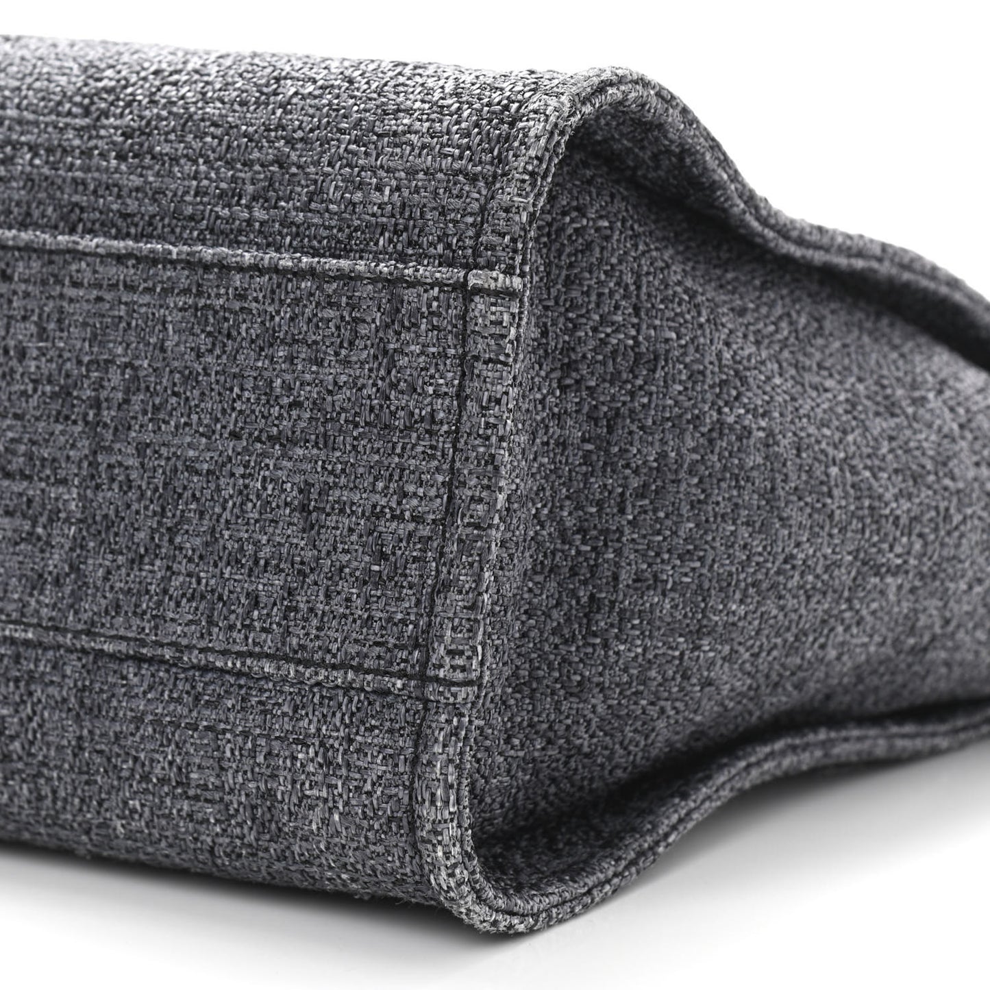 Lurex Boucle Small Deauville Tote Black
